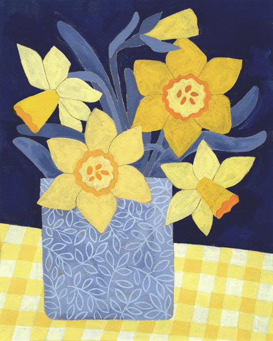 Yellow Daffodil Vase No1