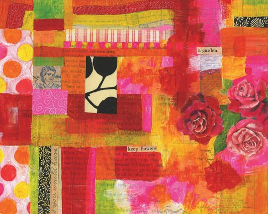 Bright Rose Collage