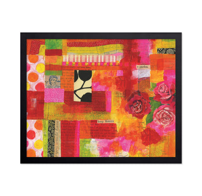 Bright Rose Collage
