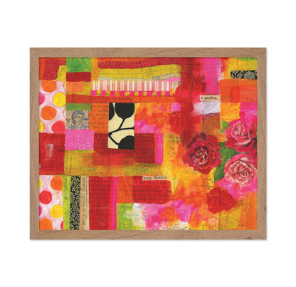Bright Rose Collage