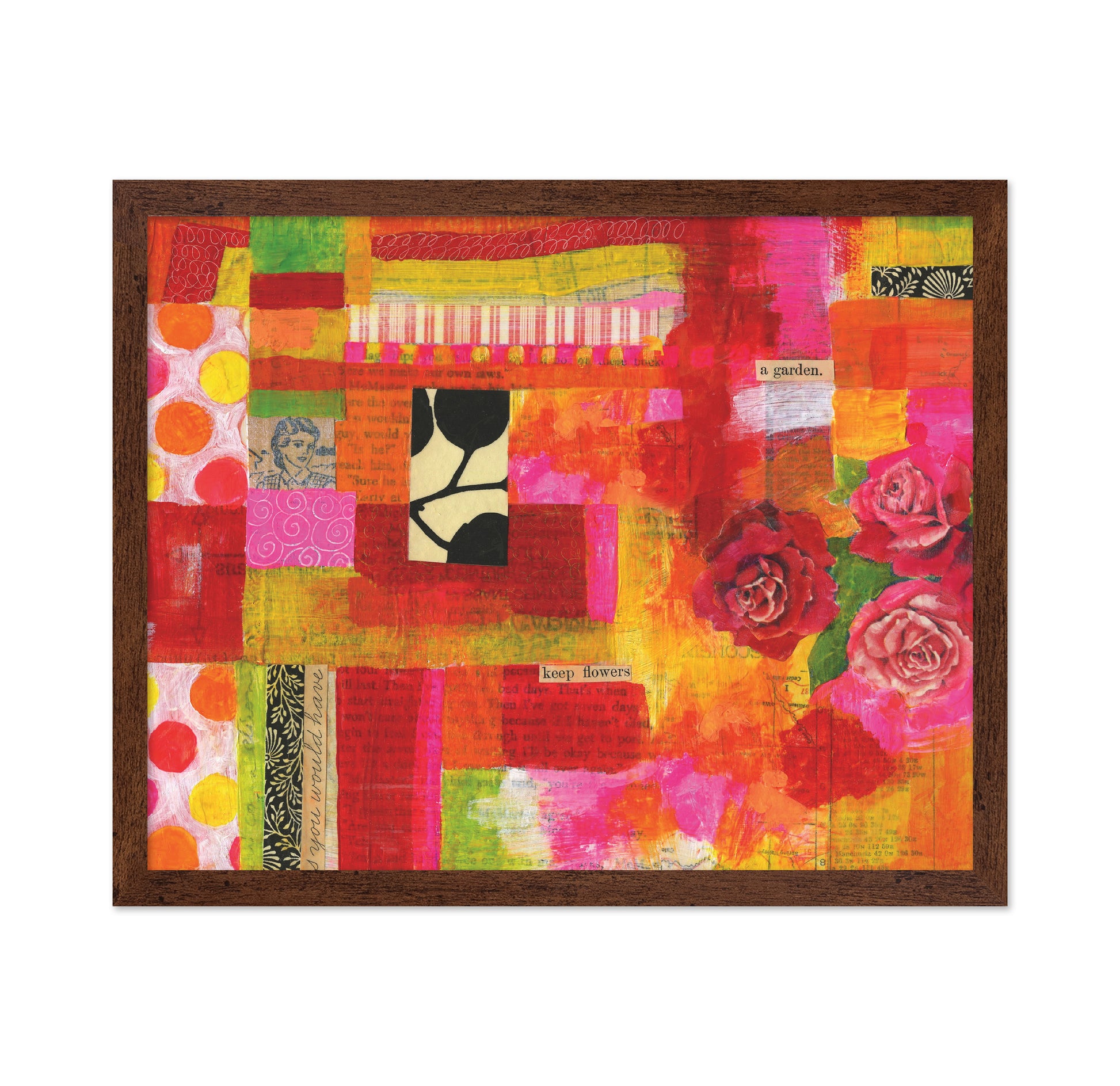 Bright Rose Collage