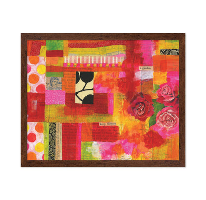 Bright Rose Collage