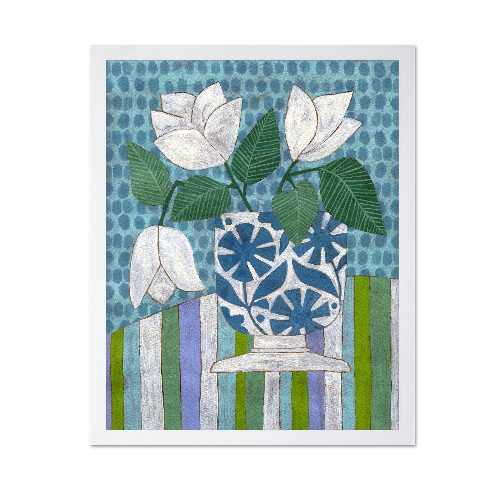 White Floral Vase No2