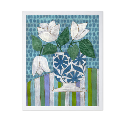White Floral Vase No2