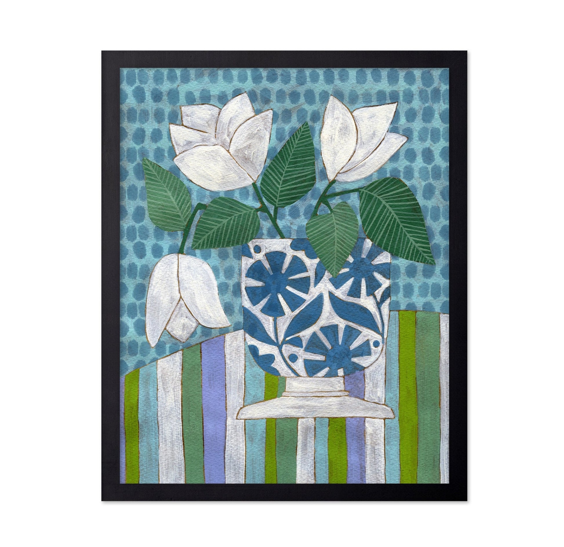 White Floral Vase No2