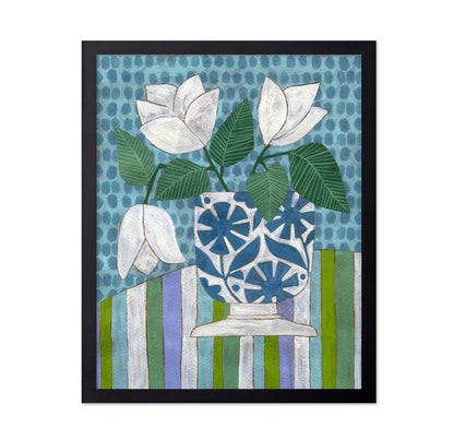 White Floral Vase No2