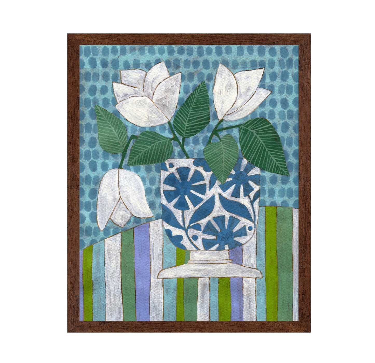 White Floral Vase No2