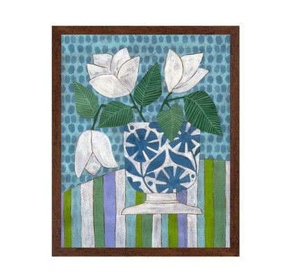 White Floral Vase No2