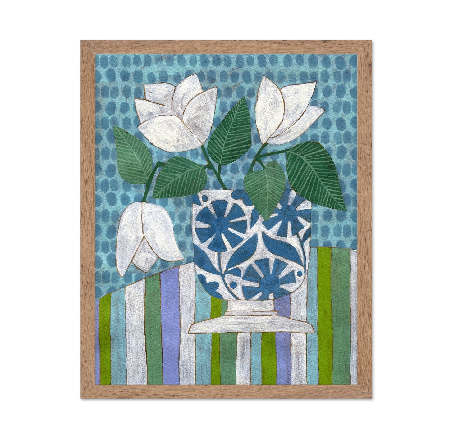 White Floral Vase No2