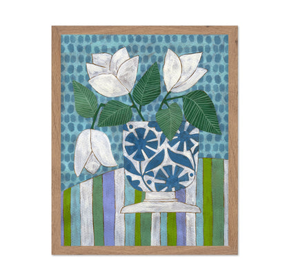 White Floral Vase No2
