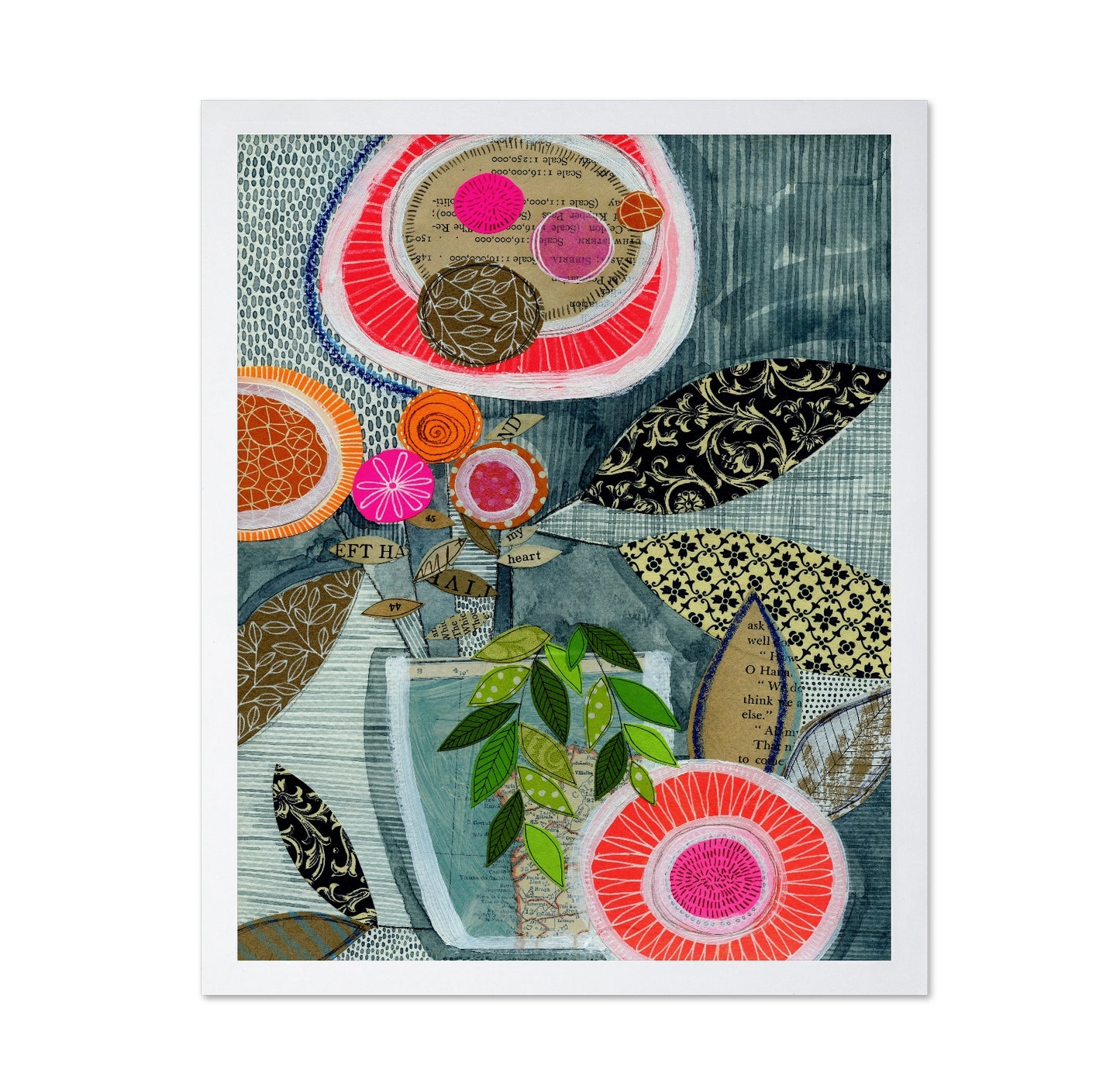Abstract Floral Collage No3