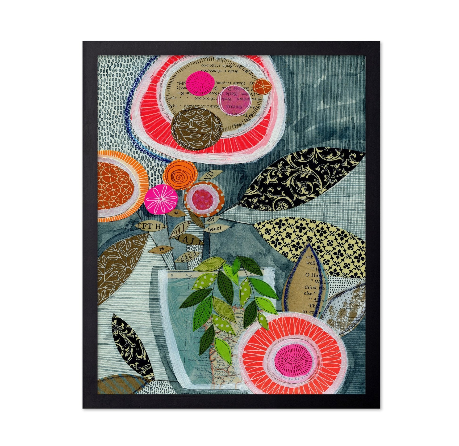 Abstract Floral Collage No3
