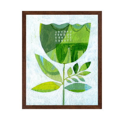 Green Tulip Abstract