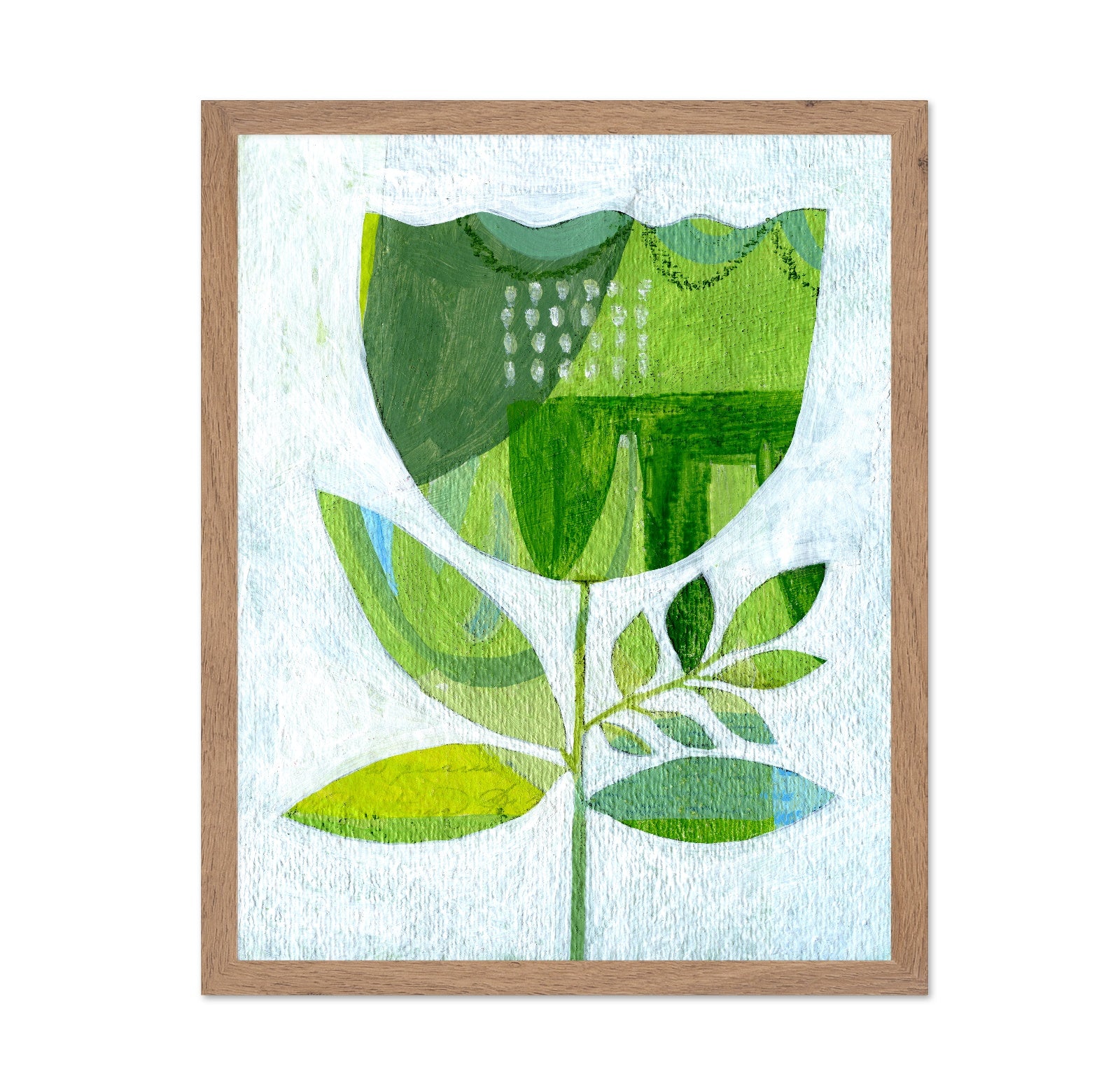 Green Tulip Abstract