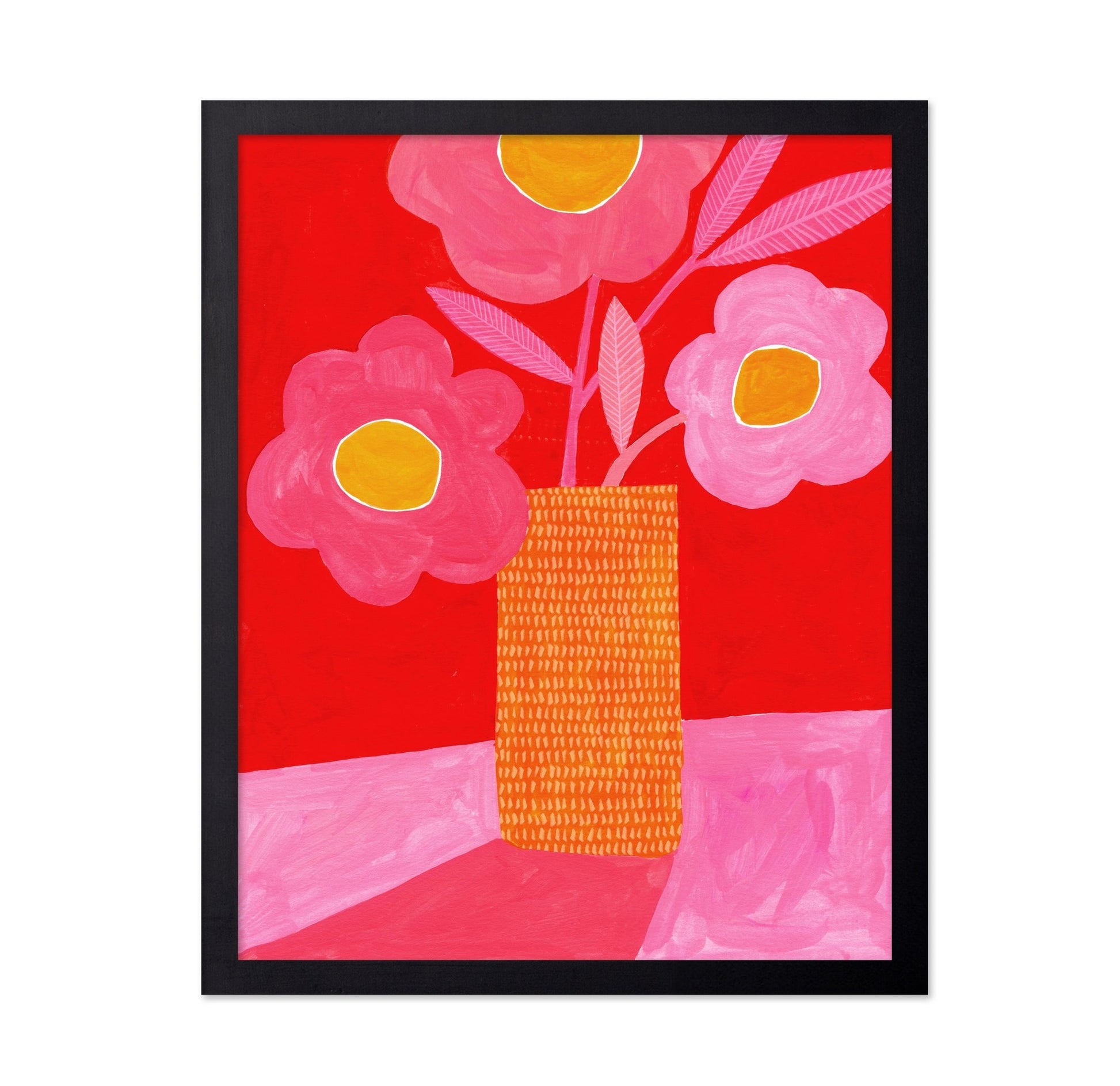 Pink Floral Vase No5