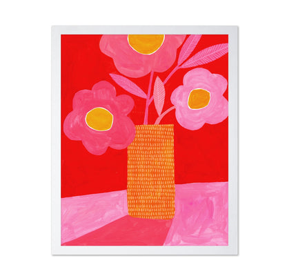 Pink Floral Vase No5