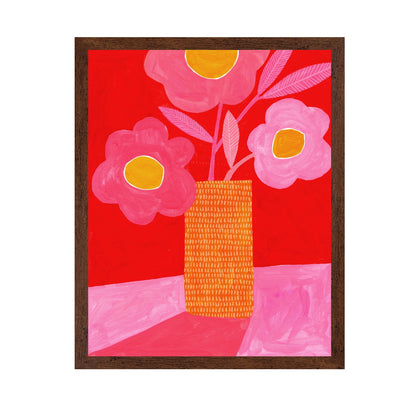 Pink Floral Vase No5