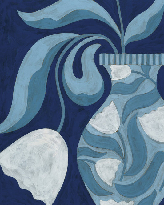 Blue Coastal Abstract