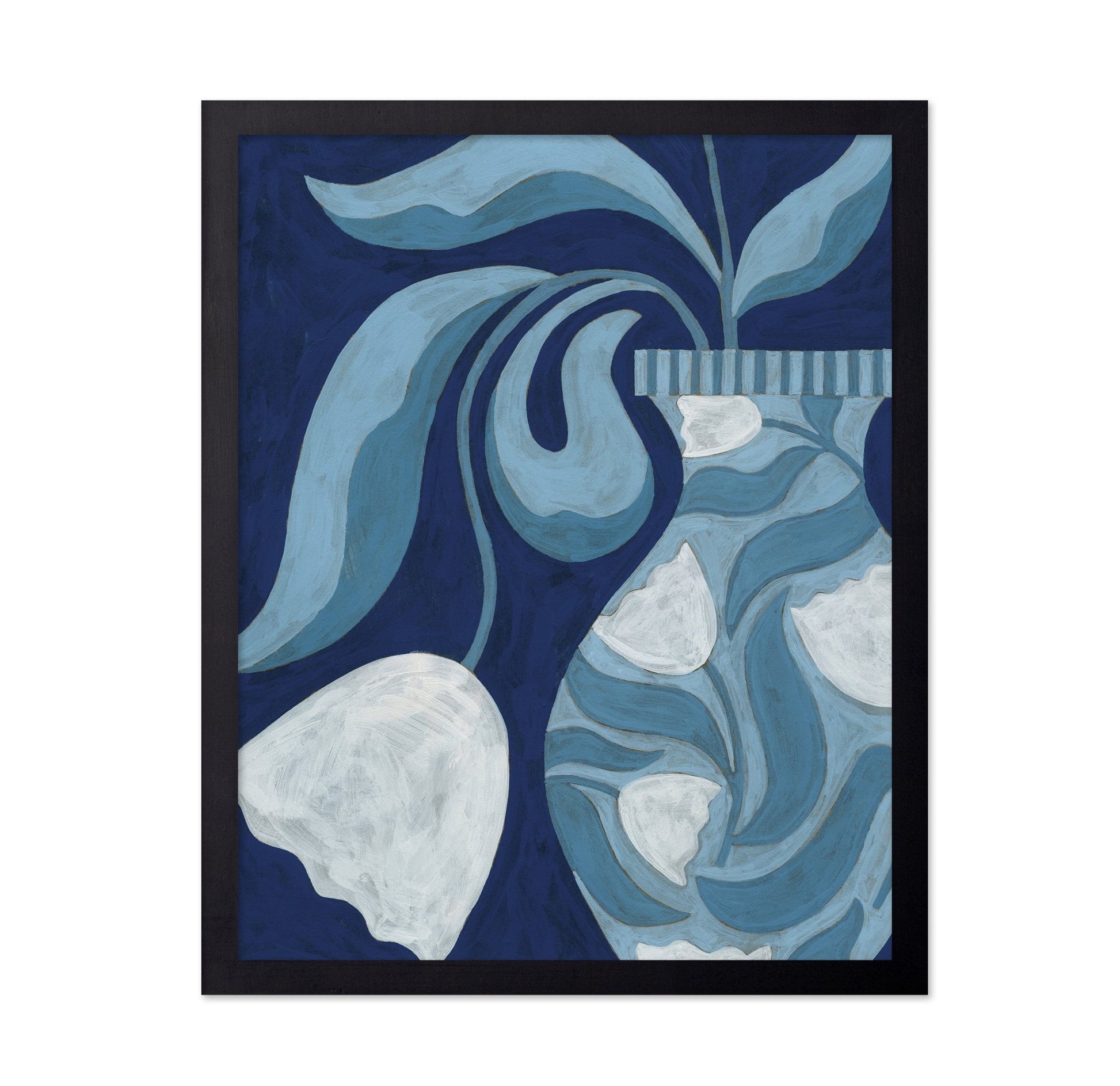 Blue Coastal Abstract