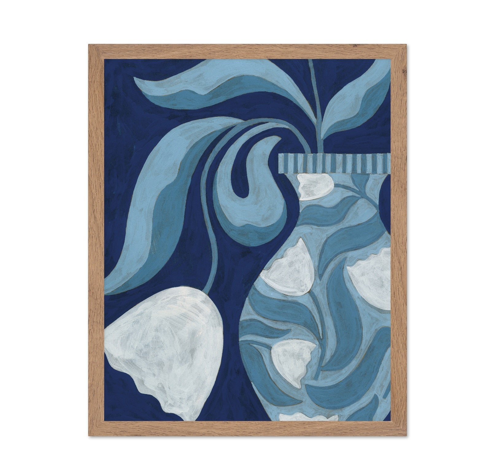 Blue Coastal Abstract