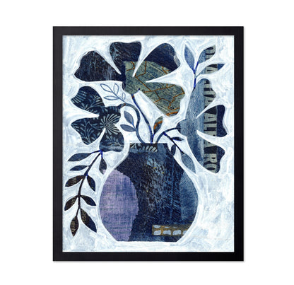 Indigo Botanical Collage