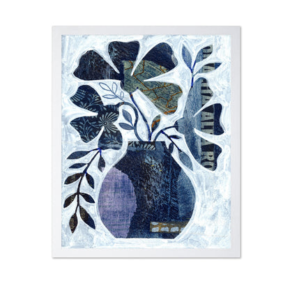 Indigo Botanical Collage