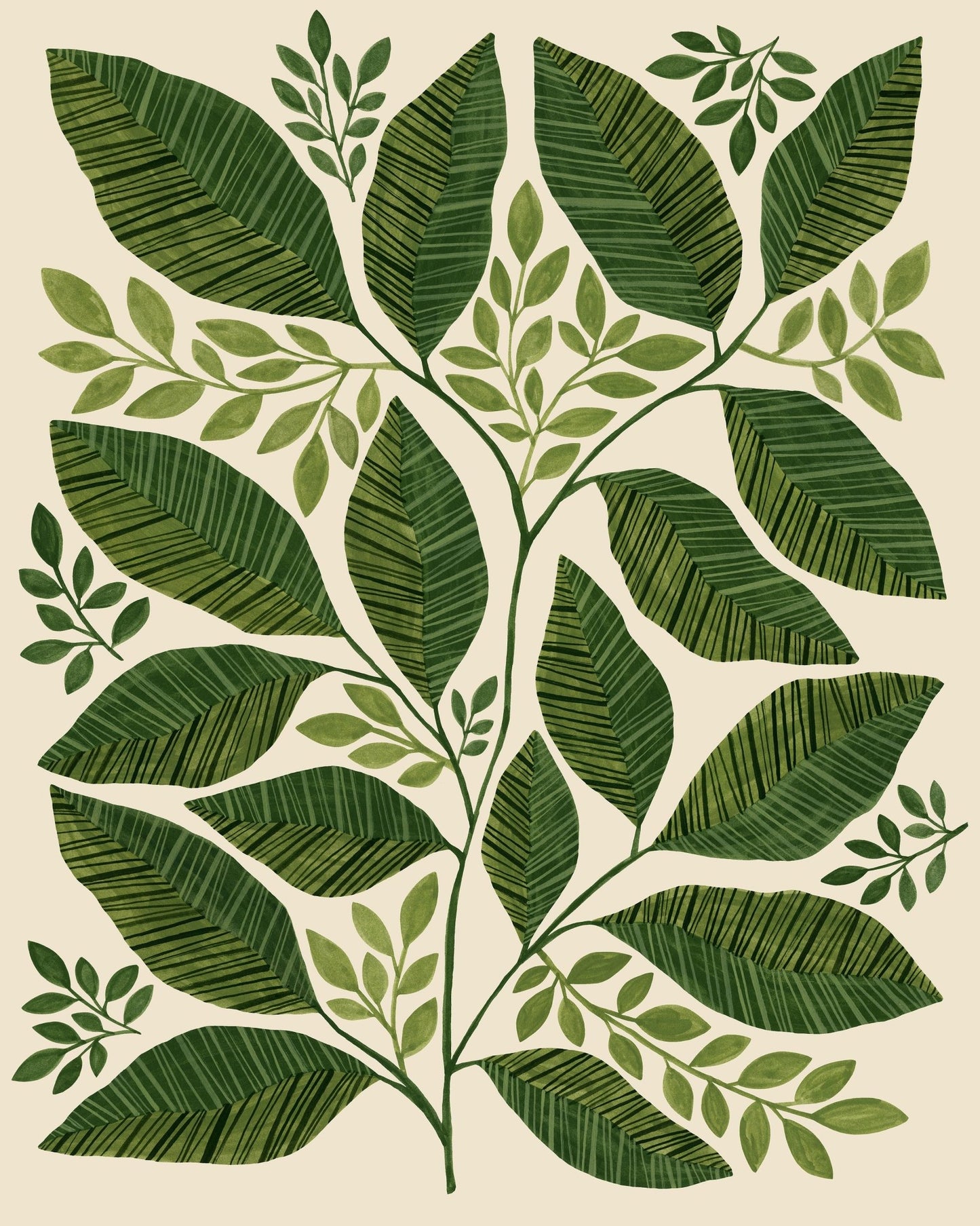 Green Botanical Leaves