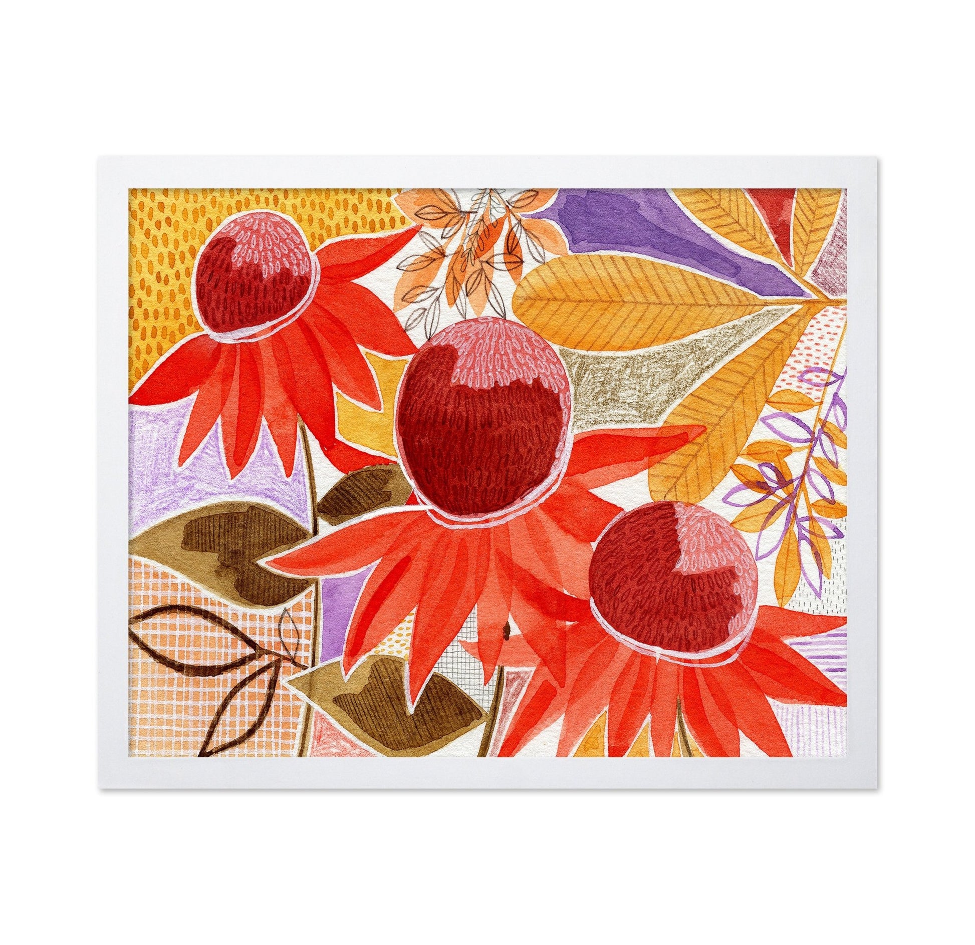Red Coneflower Pattern
