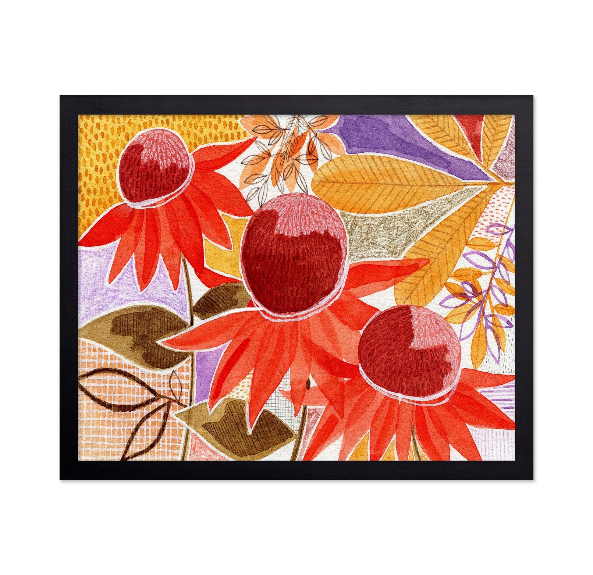 Red Coneflower Pattern