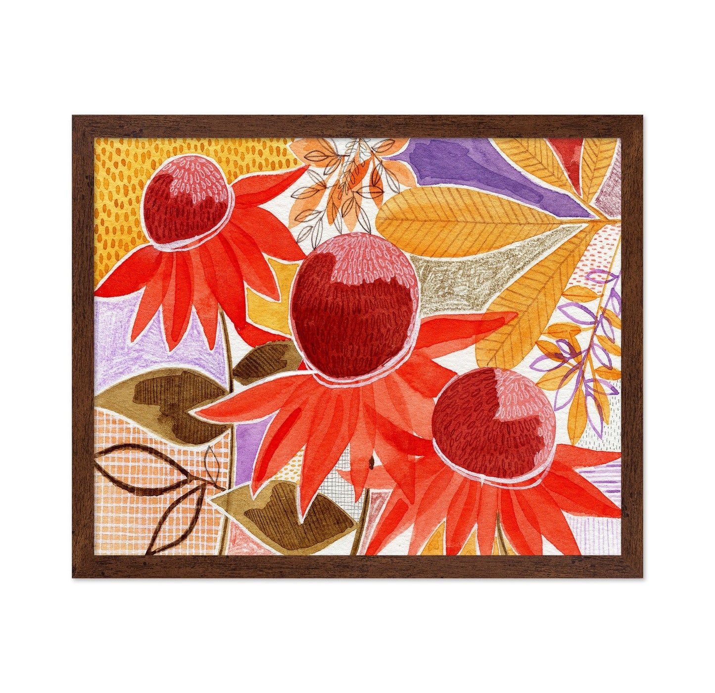 Red Coneflower Pattern