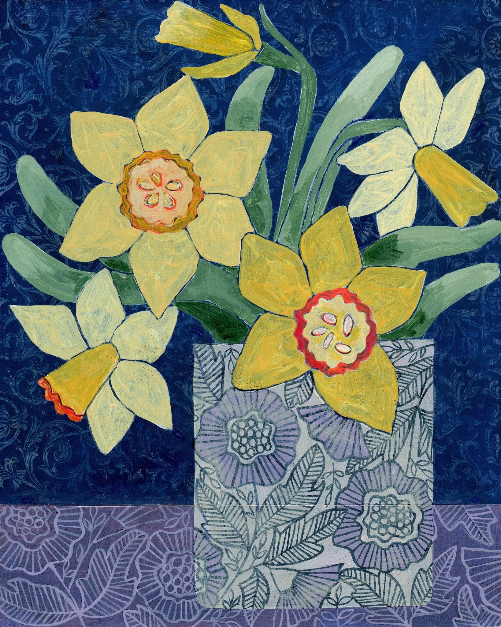 Yellow Daffodil Vase No2
