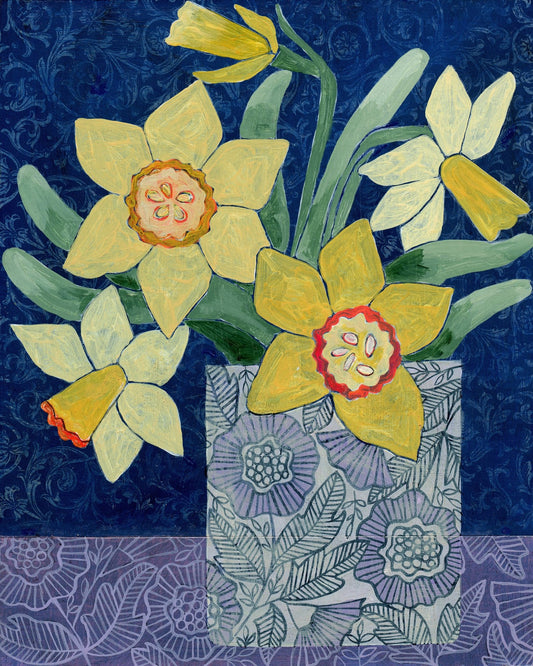 Yellow Daffodil Vase No2