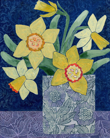 Yellow Daffodil Vase No2