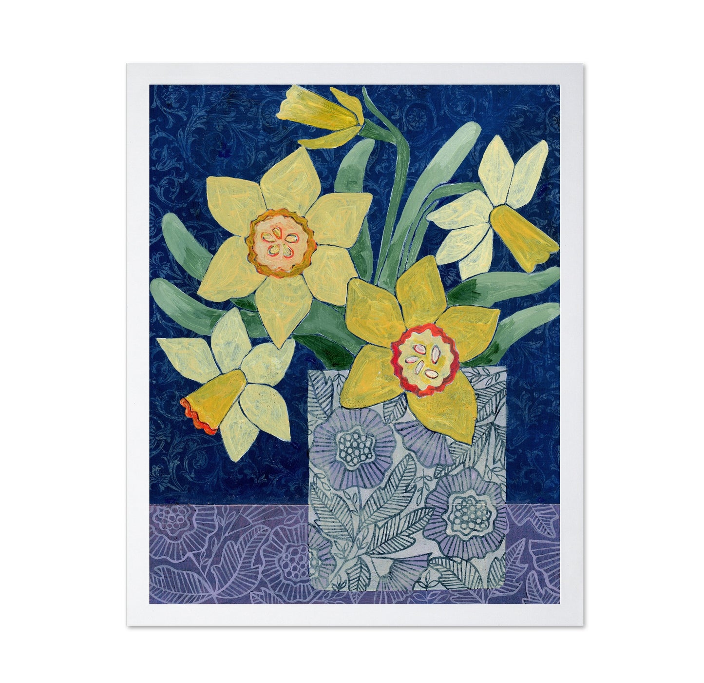 Yellow Daffodil Vase No2