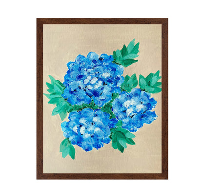 Blue Peony Cluster