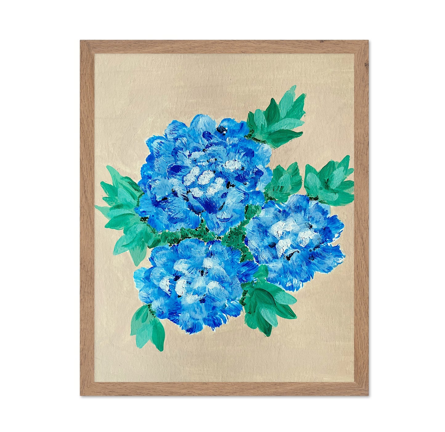 Blue Peony Cluster