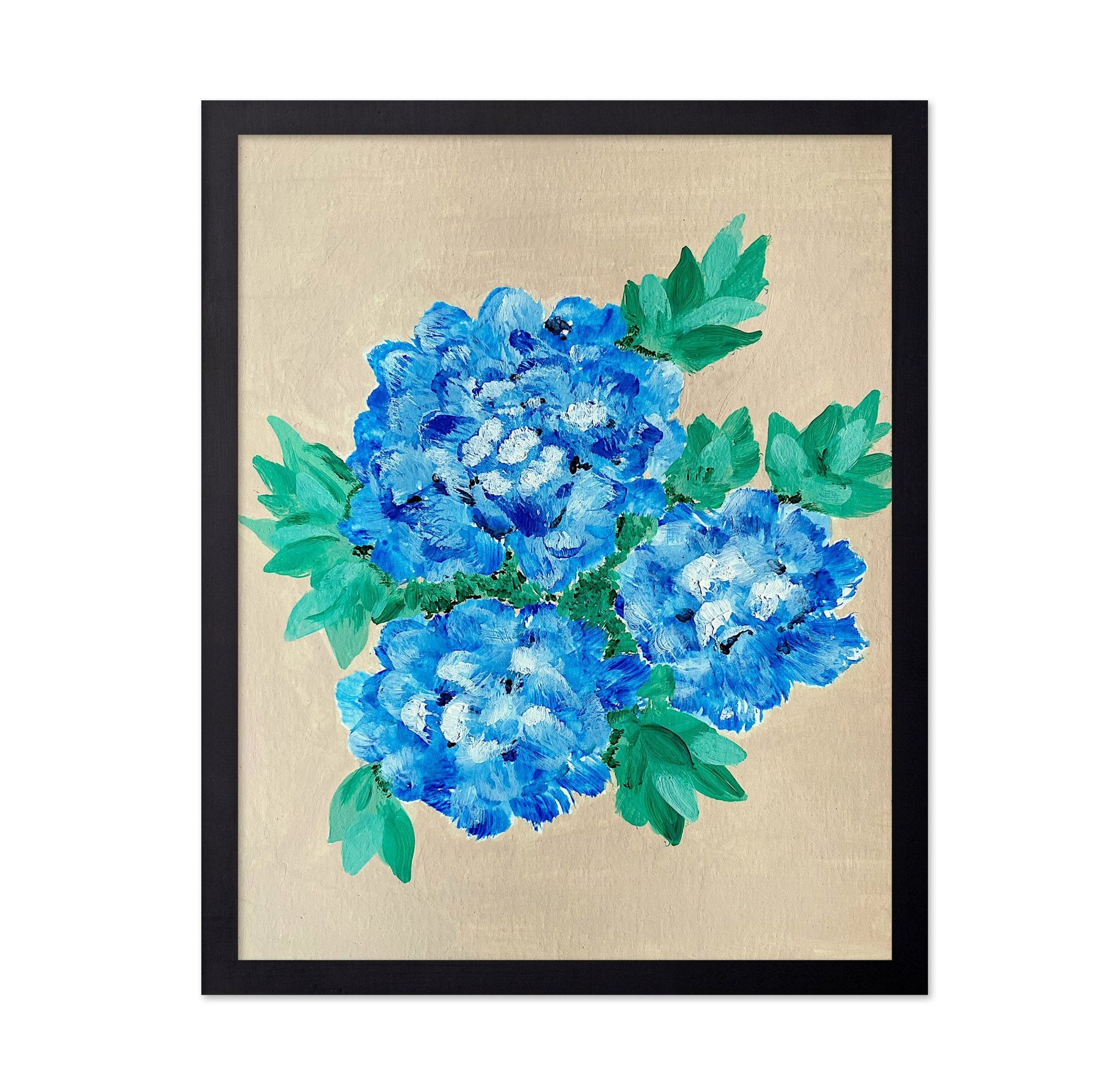 Blue Peony Cluster
