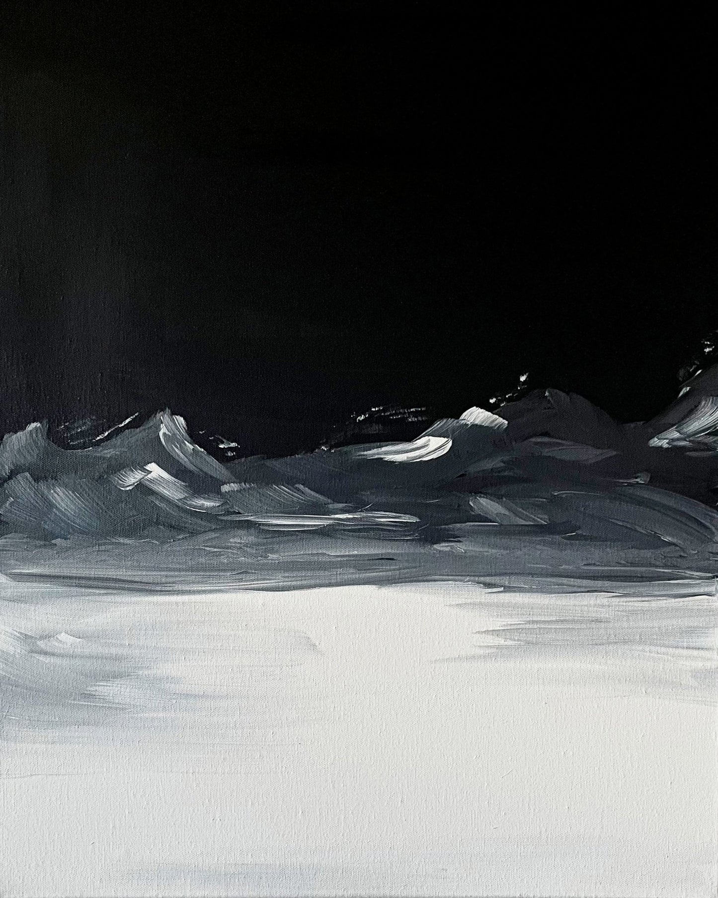 Minimal Snow Landscape