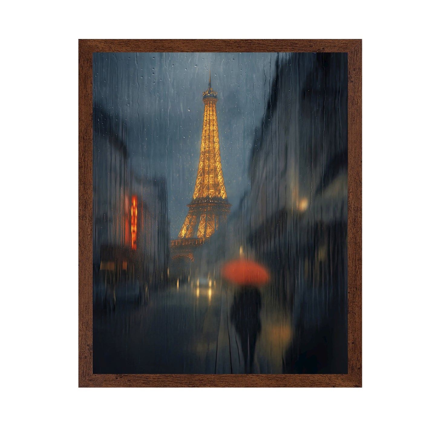 Rainy Eiffel Night
