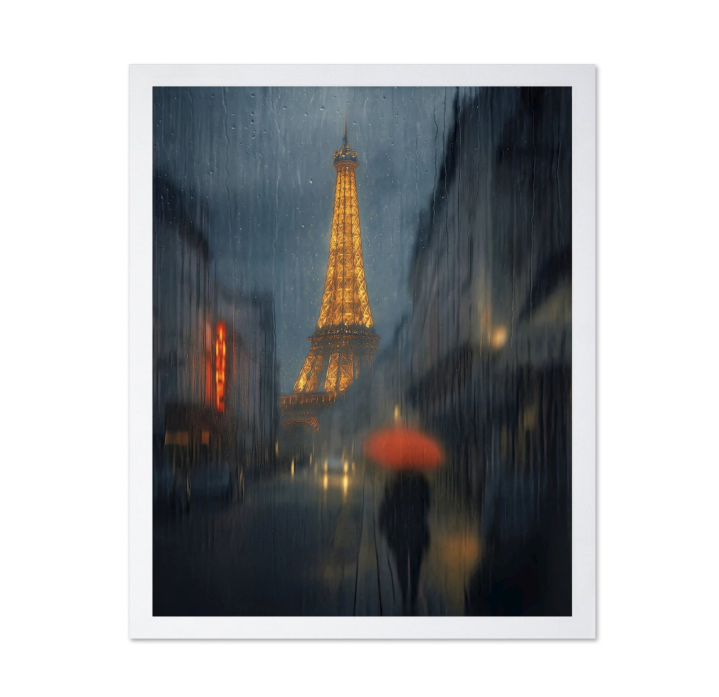 Rainy Eiffel Night