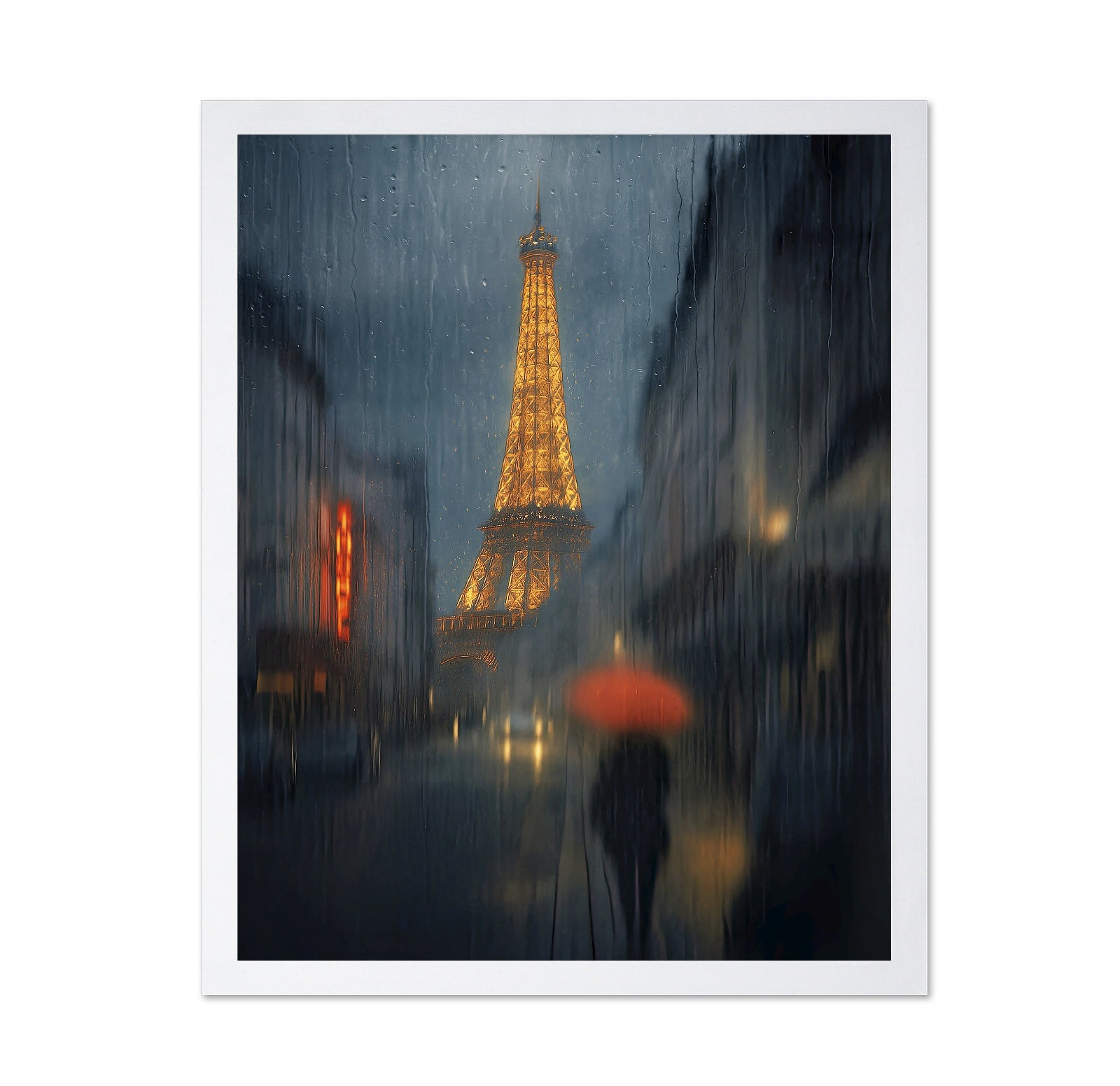 Rainy Eiffel Night