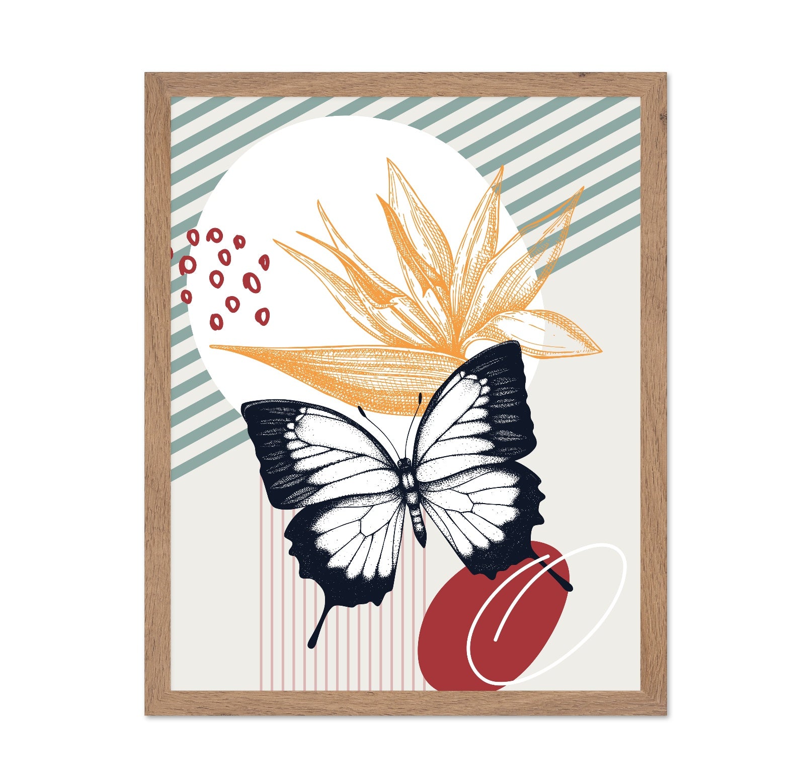 Abstract Butterfly Floral