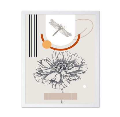 Vintage Flower Dragonfly