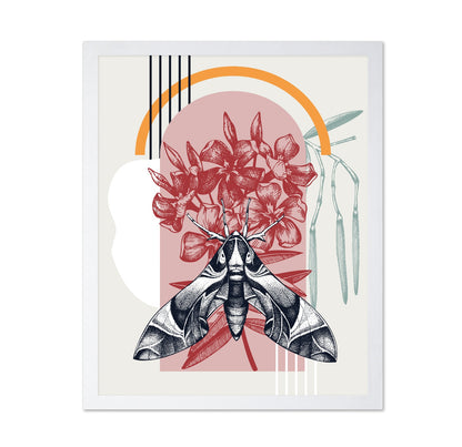 Vintage Moth Botanical