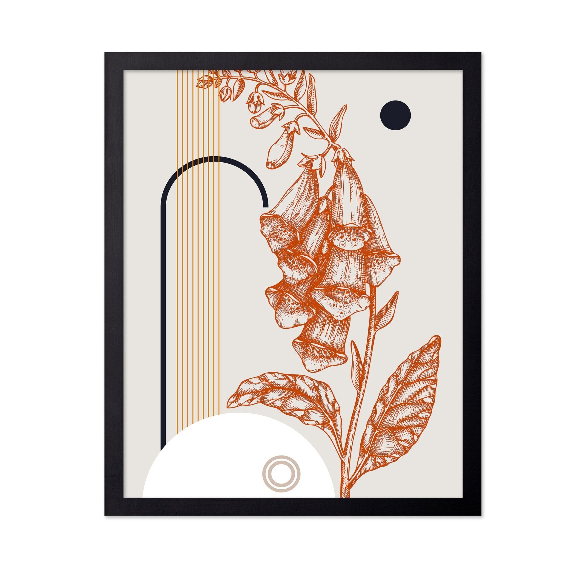 Vintage Foxglove Sketch