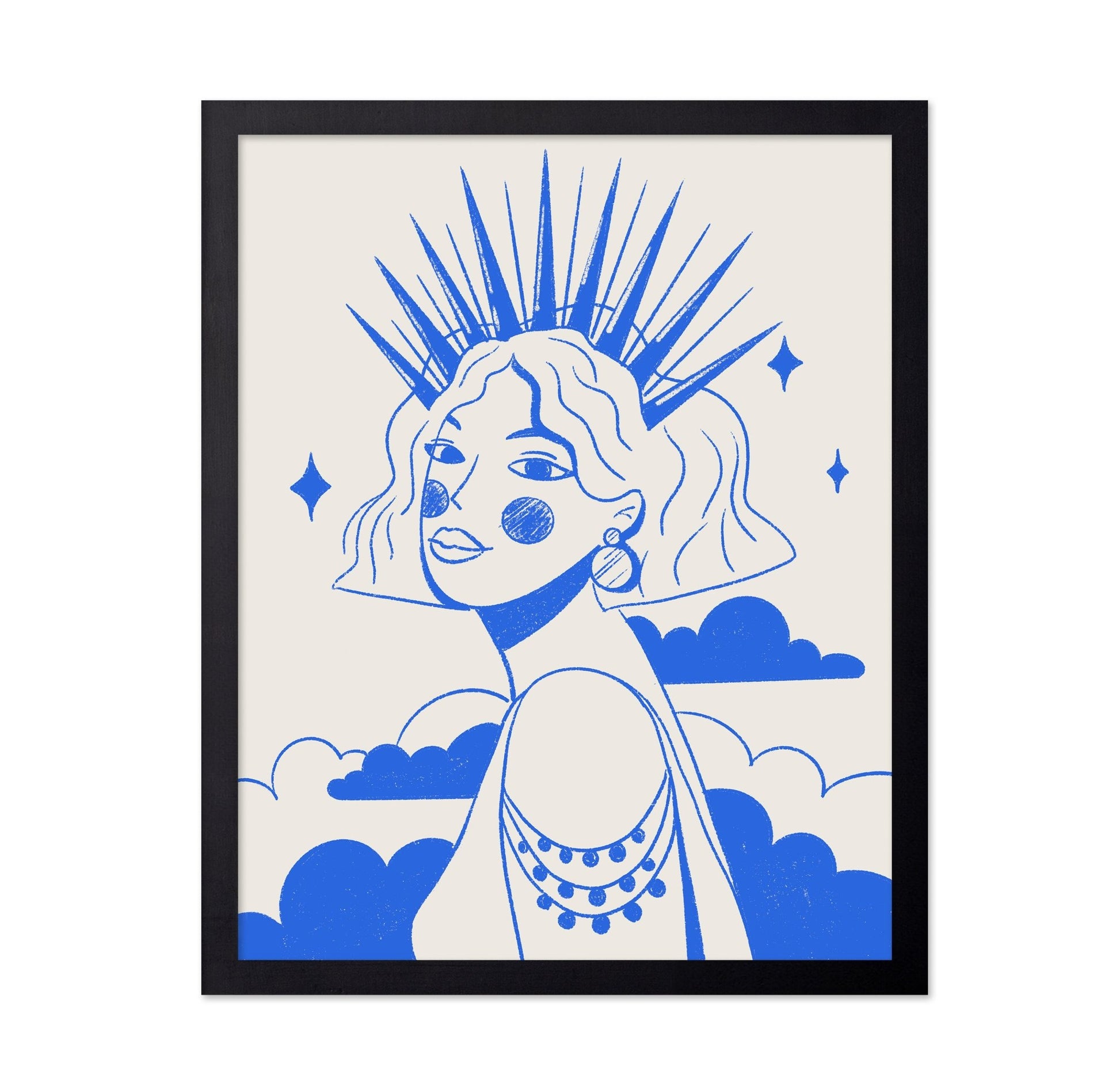 Blue Crown Portrait Girl
