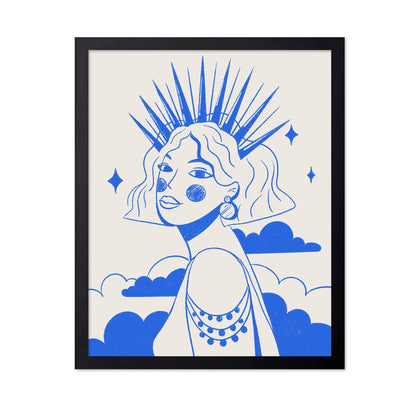 Blue Crown Portrait Girl