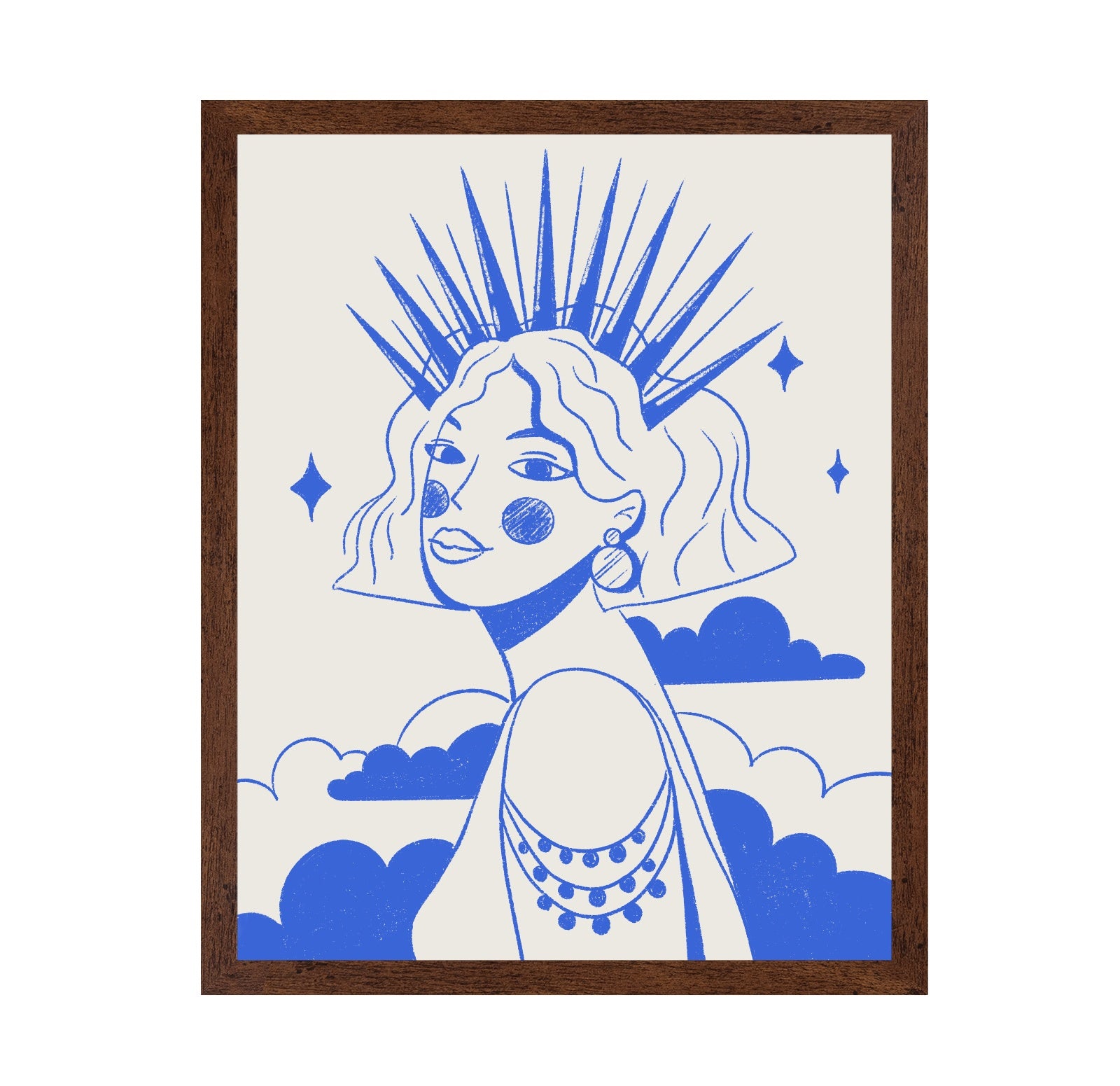 Blue Crown Portrait Girl