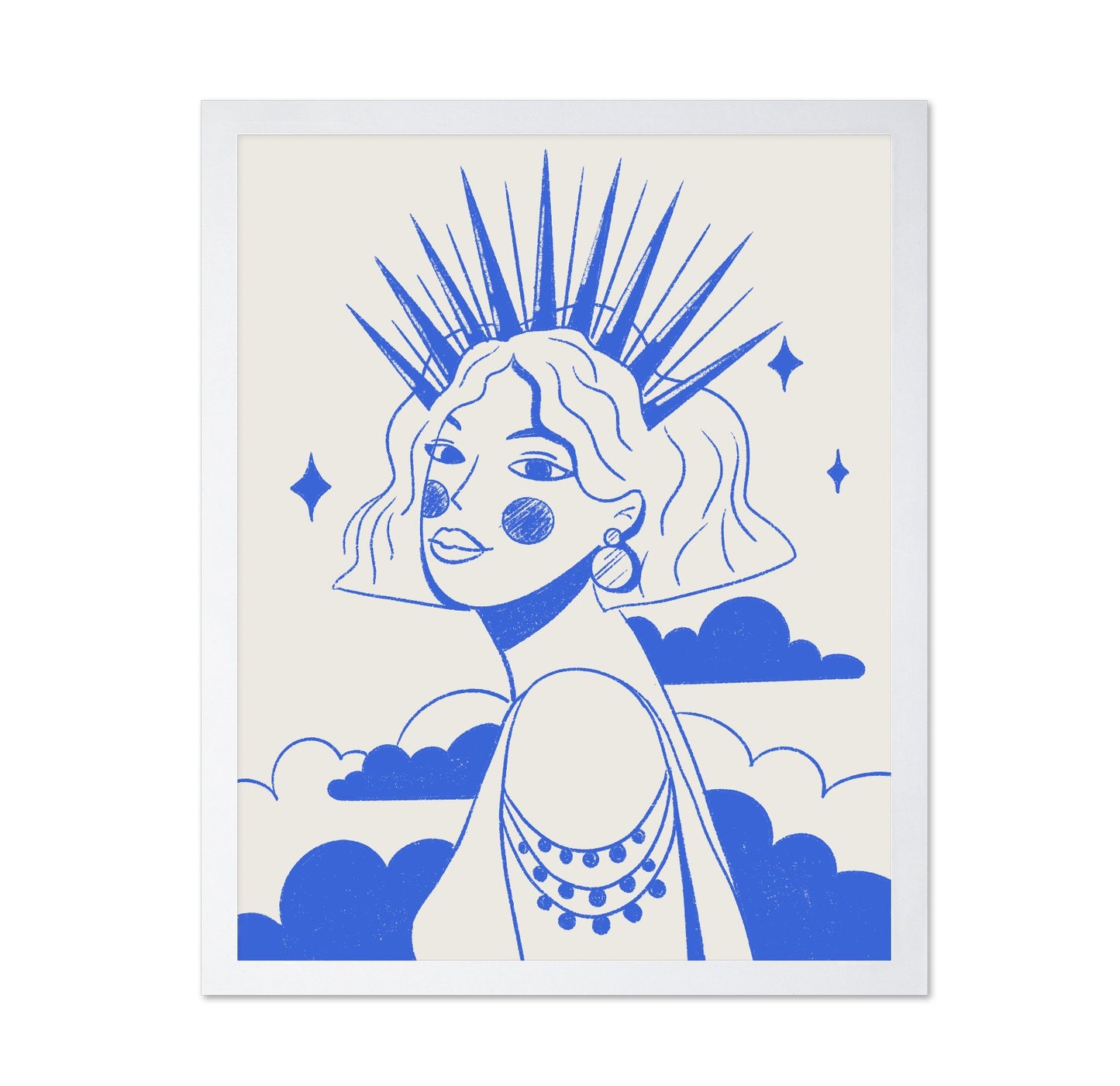 Blue Crown Portrait Girl