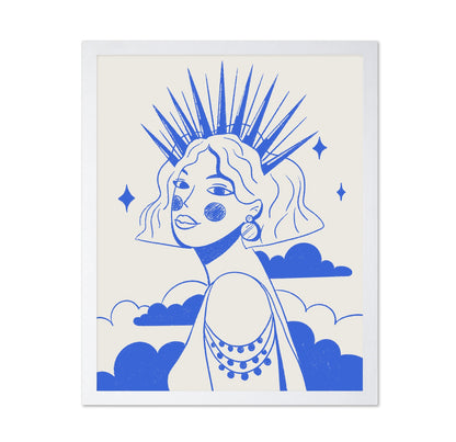 Blue Crown Portrait Girl